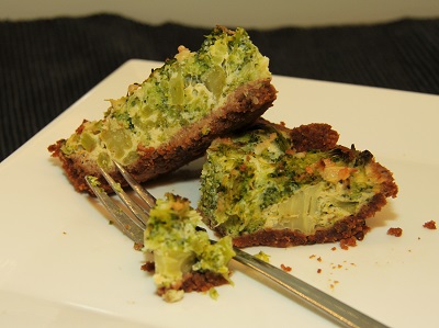 Zapečené brokolicový koláč
