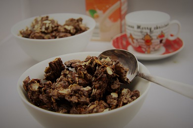 Ořechovo-čokoládová granola